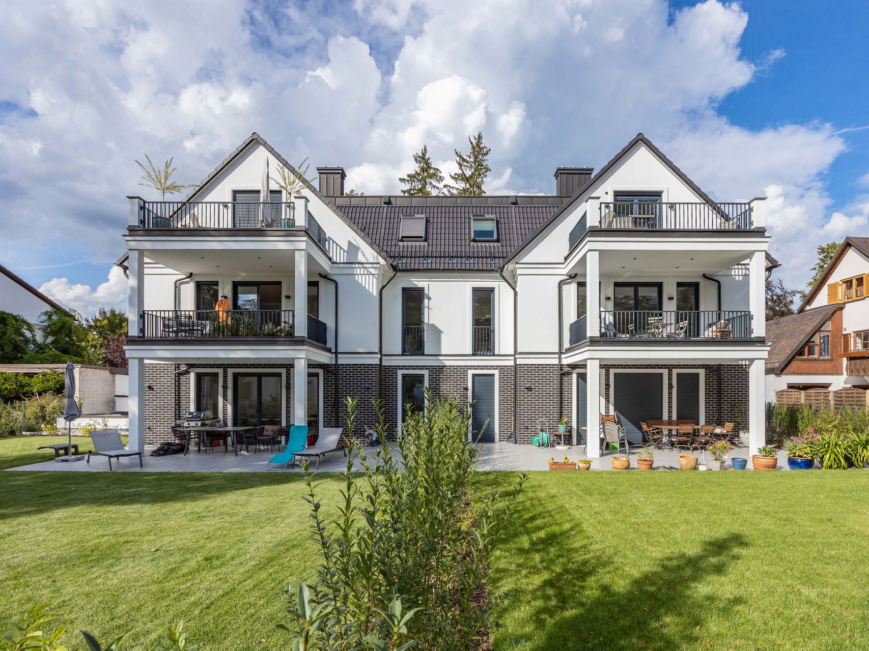 Gartenansicht Stadtvilla